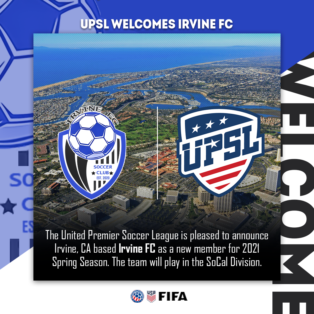 UPSL Announces Southern California Expansion With Irvine FC EFA Metro